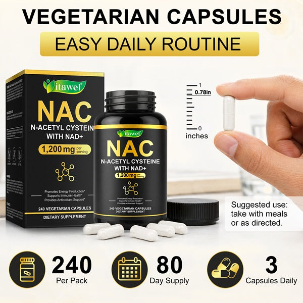 Itawel Supplements Itawel NAC Capsules 1200 mg