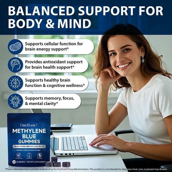 LCG Labs Supplements One Btanicl Methylene Blue 30 Gummies 5mg