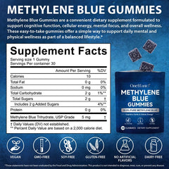 LCG Labs Supplements One Btanicl Methylene Blue 30 Gummies 5mg