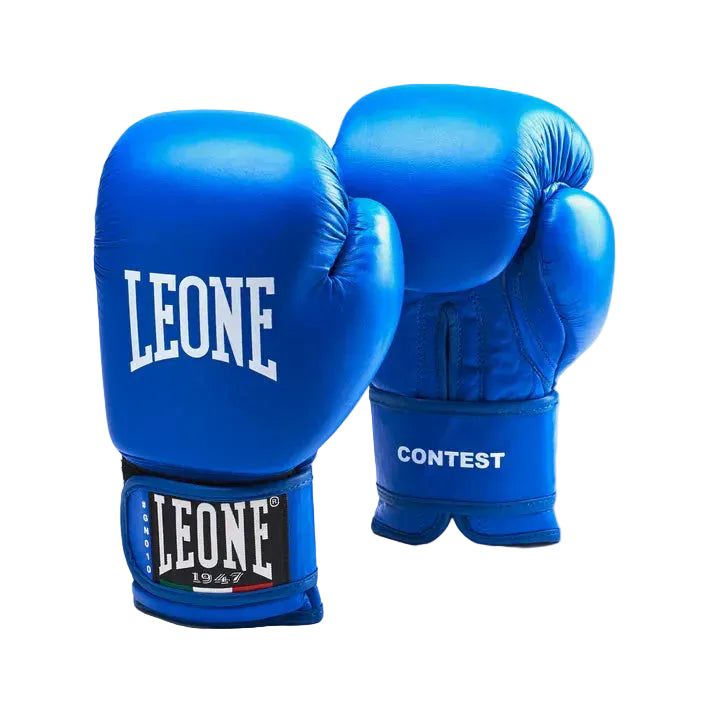 Leone 1947 Conquest Boxing Gloves Velcro Blue