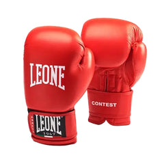 Leone 1947 Boxing Gloves 10oz Leone 1947 Conquest Boxing Gloves Velcro Red