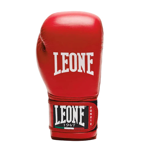 Leone 1947 Boxing Gloves 10oz Leone 1947 Conquest Boxing Gloves Velcro Red
