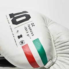 Leone 1947 Boxing Gloves 10oz Leone 1947 Shock Plus Boxing Gloves Lace Up White