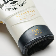 Leone 1947 Boxing Gloves 12oz Leone 1947 Authentic 2 Boxing Gloves Lace Up White