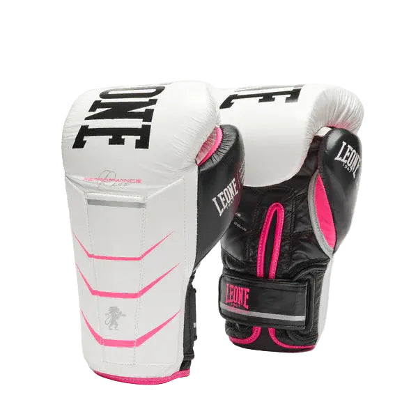 Leone 1947 Boxing Gloves 12oz Leone 1947 Revo Fluo Boxing Gloves Velcro White