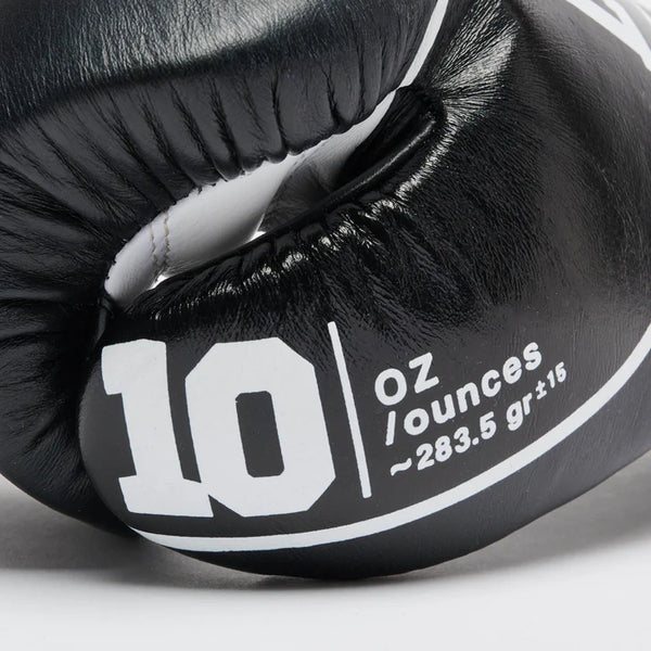 Leone 1947 Boxing Gloves Leone 1947 Shock Pro Boxing Gloves Lace Up Black