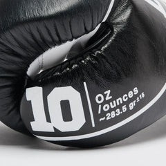 Leone 1947 Boxing Gloves Leone 1947 Shock Pro Boxing Gloves Lace Up Black
