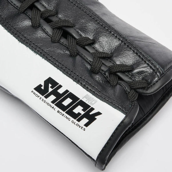 Leone 1947 Boxing Gloves Leone 1947 Shock Pro Boxing Gloves Lace Up Black