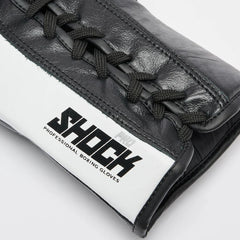 Leone 1947 Boxing Gloves Leone 1947 Shock Pro Boxing Gloves Lace Up Black