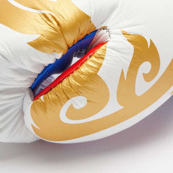 Leone 1947 Boxing Gloves Leone 1947 Thai Style Boxing Gloves Velcro White