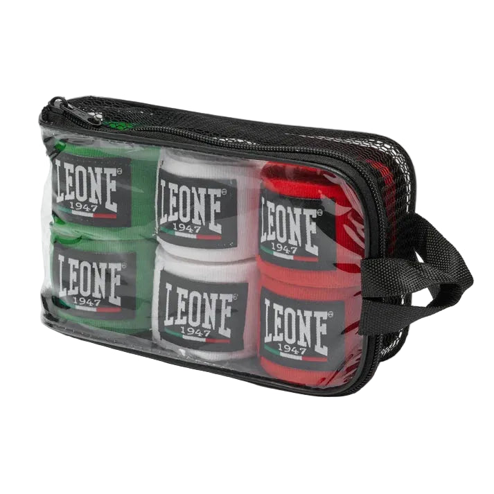 Leone 1947 Hand Wraps Pack 3.5m Green/White/Red