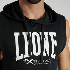 Leone 1947 Hoodies & Long Sleeve Leone 1947 Logo Sleevless Hoodie Black