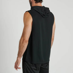 Leone 1947 Hoodies & Long Sleeve Leone 1947 Logo Sleevless Hoodie Black
