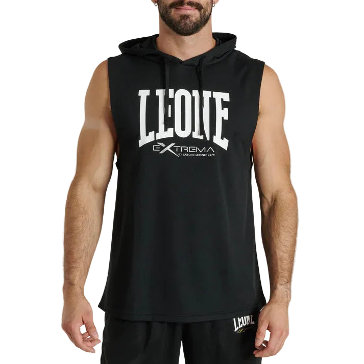 Leone 1947 Hoodies & Long Sleeve Leone 1947 Logo Sleevless Hoodie Black