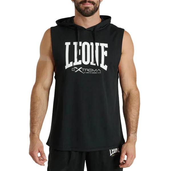 Leone 1947 Hoodies & Long Sleeve Leone 1947 Logo Sleevless Hoodie Black