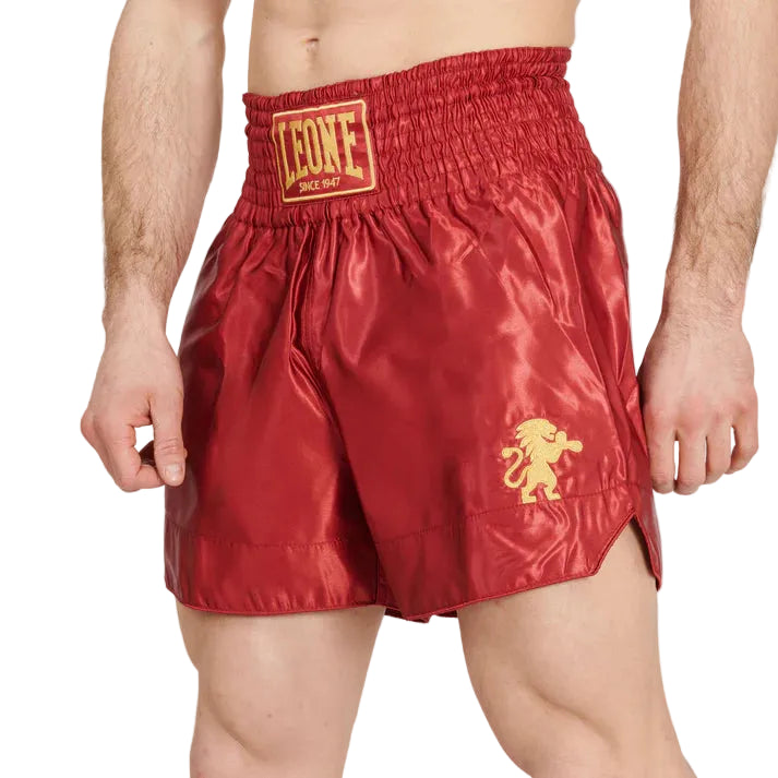 Leone 1947 Muay Thai Shorts Leone 1947 Basic 2 Kick Shorts Red