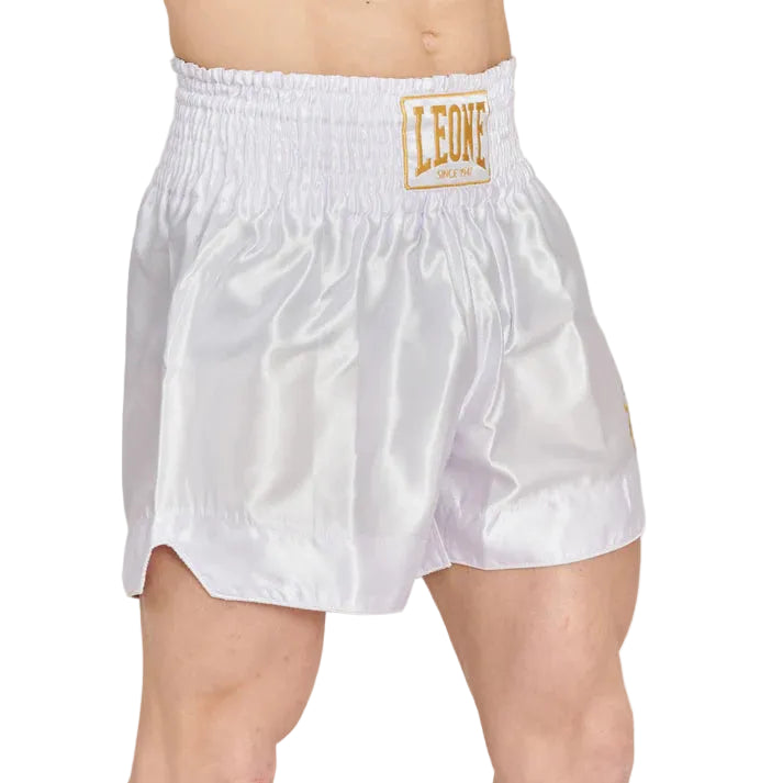 Leone 1947 Muay Thai Shorts Leone 1947 Basic 2 Kick Shorts White