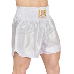 Leone 1947 Muay Thai Shorts Leone 1947 Basic 2 Kick Shorts White