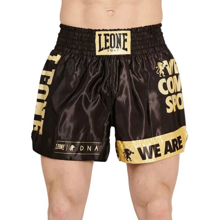 Leone 1947 Muay Thai Shorts Leone 1947 Kick Thai DNA Shorts Black