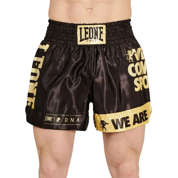 Leone 1947 Muay Thai Shorts Leone 1947 Kick Thai DNA Shorts Black