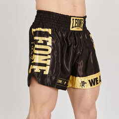 Leone 1947 Muay Thai Shorts Leone 1947 Kick Thai DNA Shorts Black