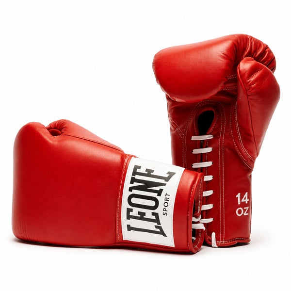 Leone Sport Boxing Gloves Lace Up Leone Romeo Vintage Boxing Gloves Lace Up Red