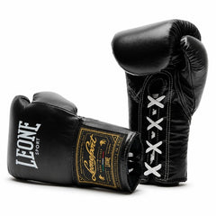 Leone Sport Boxing Gloves Lace Up Leone Sport Orlando Classico Boxing Gloves Lace Up Black