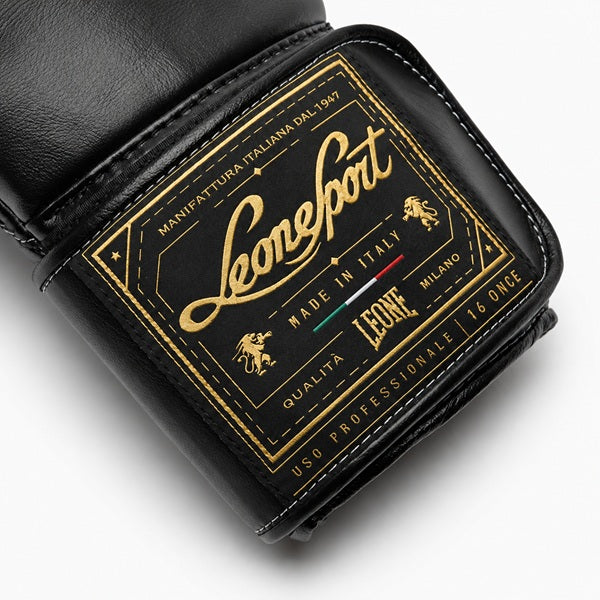 Leone Sport Boxing Gloves Leone Sport Orlando Classico Boxing Gloves Velcro Black