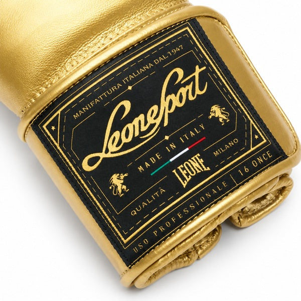 Leone Sport Boxing Gloves Leone Sport Orlando Classico Boxing Gloves Velcro Gold