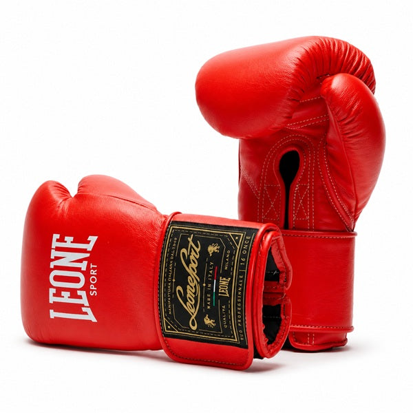 Leone Sport Boxing Gloves Leone Sport Orlando Classico Boxing Gloves Velcro Red