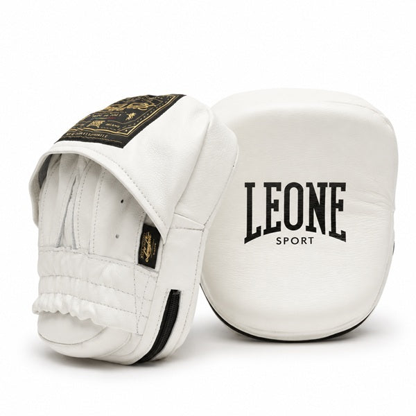 Leone Sport Focus Mitts Leone Sport Aristotele Classico Curved Punch Mitts White