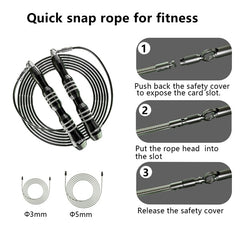 Mogold Jump Ropes Mogold Quick Release Interchangable Skipping Rope