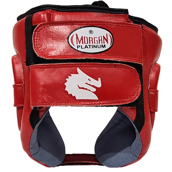 Morgan Head Guards Morgan Boxing Leather Open Face Headgear