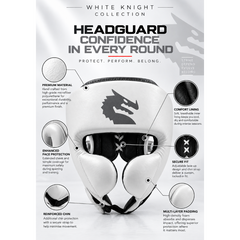 Morgan Head Guards Morgan White Knight Boxing Head Guard