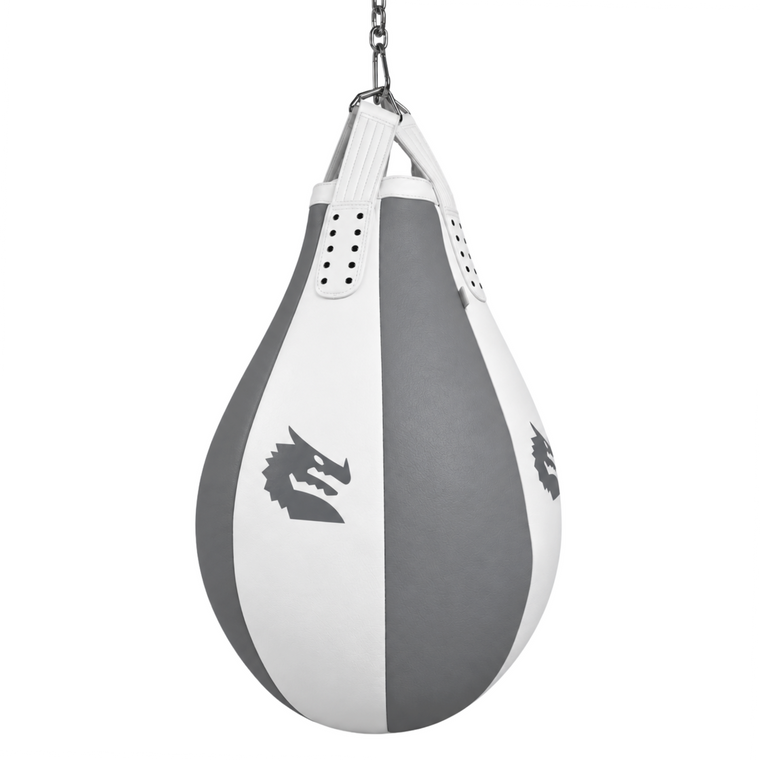 Morgan White Knight 80kg Super Teardrop Punch Bag - Filled - Pick Up Only