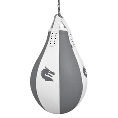 Morgan Heavy Bags Filled Morgan White Knight 80kg Super Teardrop Punch Bag - Unfilled