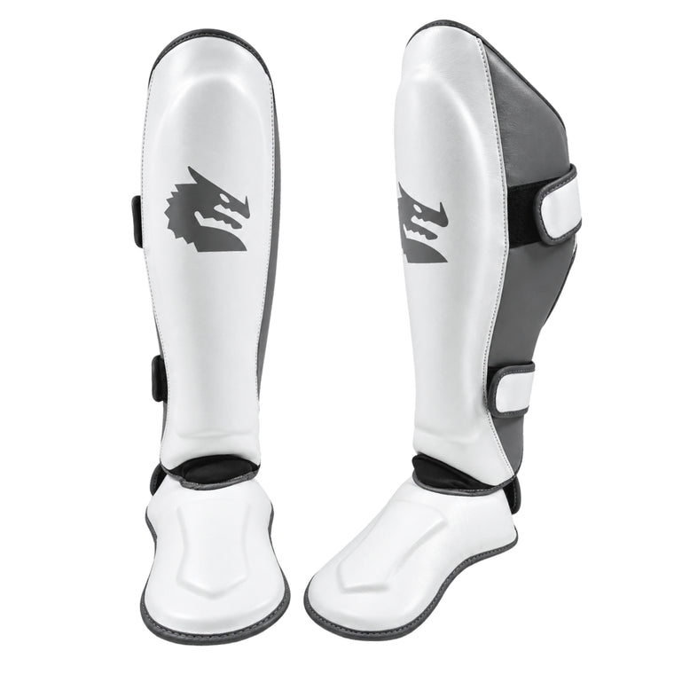 Morgan White Knight Shinguards