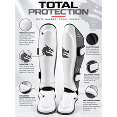 Morgan Shin Guards Morgan White Knight Shinguards