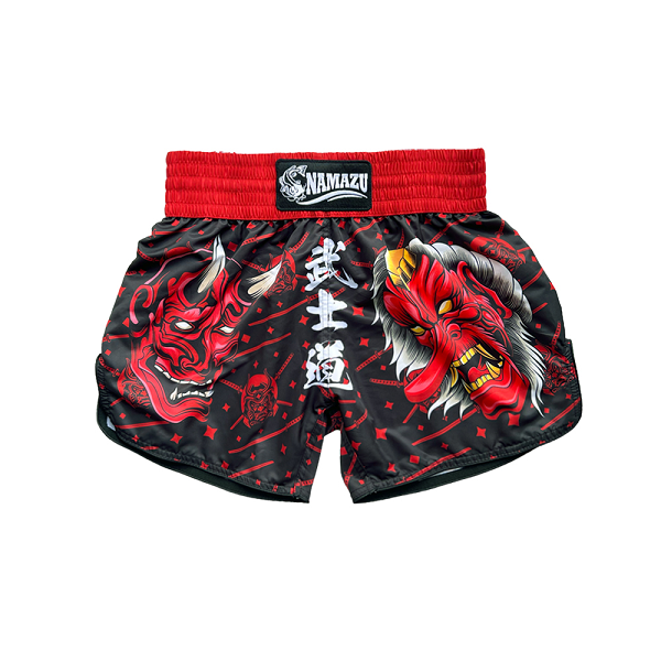 Namazu Muay Thai Muay Thai Shorts Namazu Hannya Mask Muay Thai Shorts