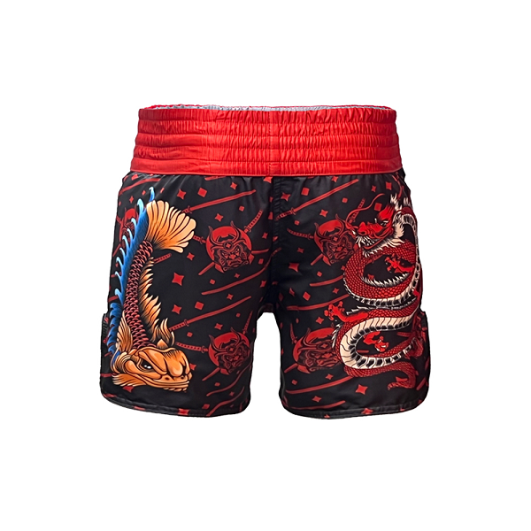 Namazu Muay Thai Muay Thai Shorts Namazu Hannya Mask Muay Thai Shorts