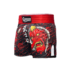 Namazu Muay Thai Muay Thai Shorts Namazu Hannya Mask Muay Thai Shorts