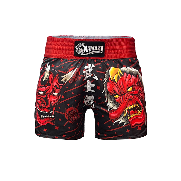 Namazu Muay Thai Muay Thai Shorts Namazu Hannya Mask Muay Thai Shorts
