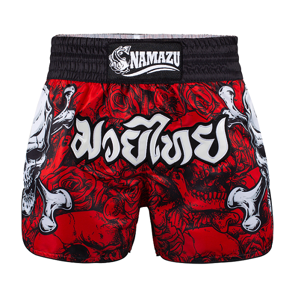 Namazu Muay Thai Muay Thai Shorts Namazu Skull n Bones Muay Thai Shorts