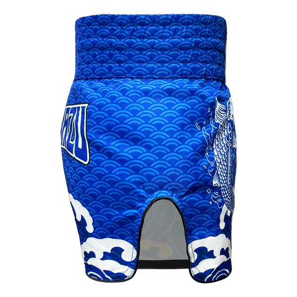 Namuzu Muay Thai Muay Thai Shorts Namazu Koi Fish Muay Thai Shorts Blue