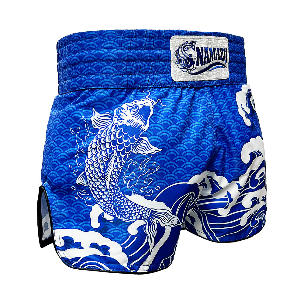 Namuzu Muay Thai Muay Thai Shorts Namazu Koi Fish Muay Thai Shorts Blue