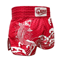 Namuzu Muay Thai Muay Thai Shorts Namazu Koi Fish Muay Thai Shorts Red