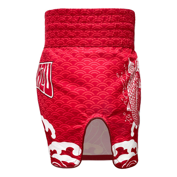 Namuzu Muay Thai Muay Thai Shorts Namazu Koi Fish Muay Thai Shorts Red