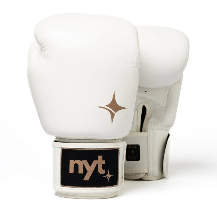 NYT Muay Thai Boxing Gloves White