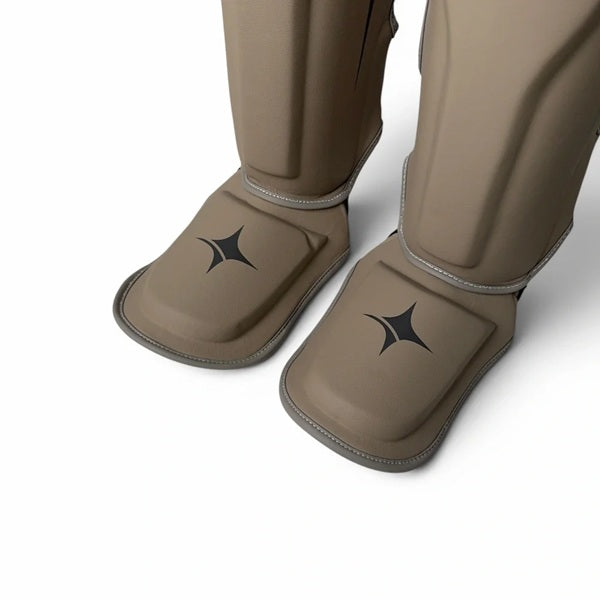 NYT Collection Shin Guards NYT Muay Thai Shin Guards Sand Smoke