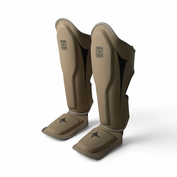 NYT Collection Shin Guards NYT Muay Thai Shin Guards Sand Smoke